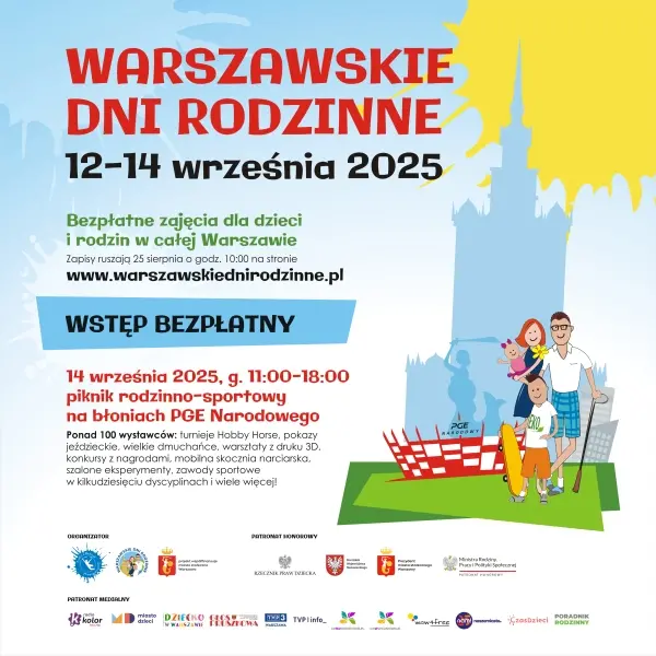 Warszawa zamieni się w wielki plac zabaw – 19. Warszawskie Dni Rodzinne już we wrześniu! Warszawa zamieni się w wielki plac zabaw – 19. Warszawskie Dni Rodzinne już we wrześniu!