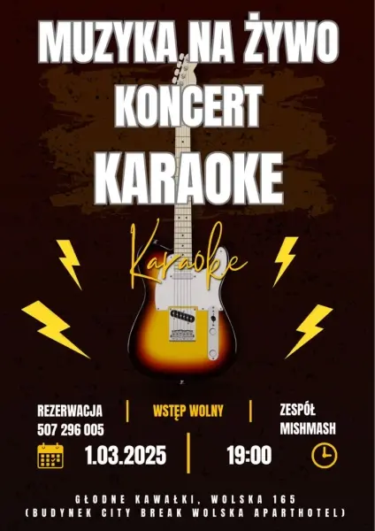 Karaoke z muzyką na żywo - Głodne Kawałki // Karaoke with live music
