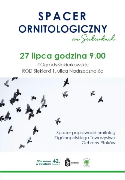 Spacer ornitologiczny w Ogrodach Siekierkowskich / ROD Siekierki I