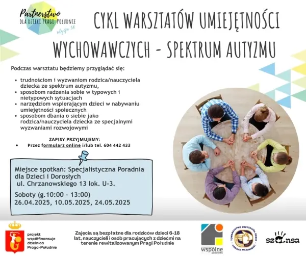 WARSZTAT UMIEJĘTNOŚCI WYCHOWAWCZYCH - SPEKTRUM AUTYZMU 