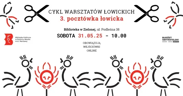 "Pocztówka łowicka" - Cykl warsztatów łowickich w Bibliotece w Zielonej