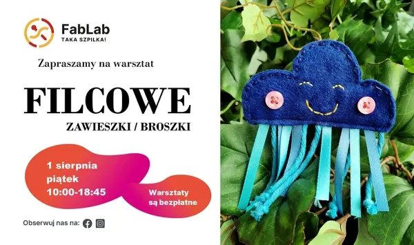 Filcowe zawieszki / broszki - warsztat bezpłatny