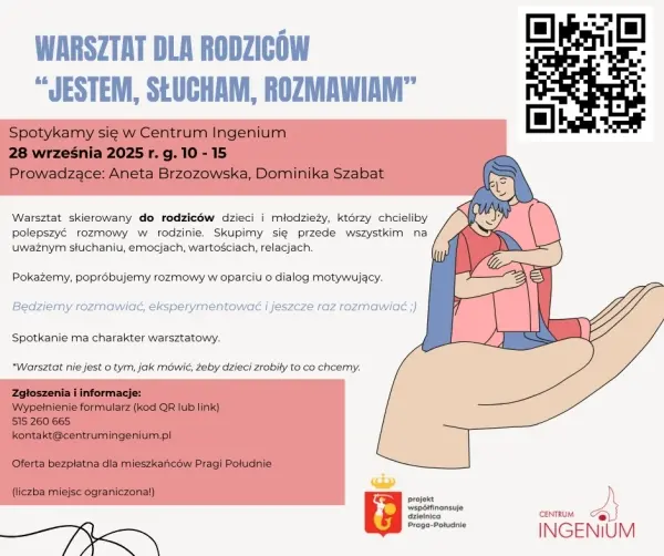 Warsztat dla rodziców „Jestem, słucham, rozmawiam”
