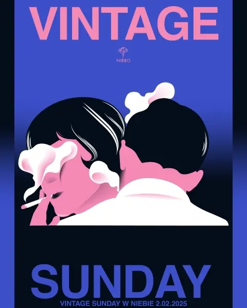VINTAGE SUNDAY w NIEBIE