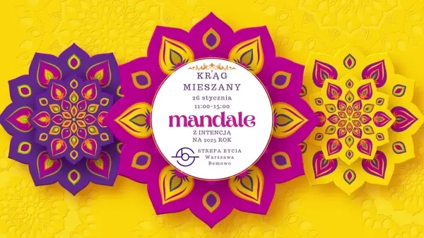 MANDALA Krąg dla Kobiet i Mężczyzn zasiewanie intencji na 2025 rok - tworzenie mandali Ojo De Diosa