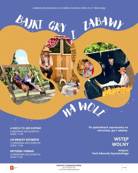 Bajki, gry i zabawy na Woli | spektakl "Lis znaczy szczęście"