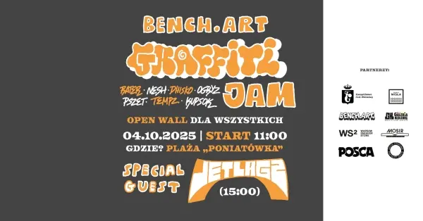 BENCH.ART GRAFFITI JAM w Dzielnicy Wisła