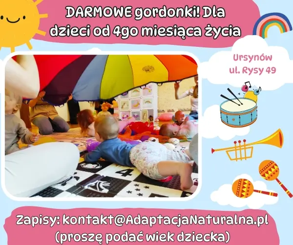 Gordonki dla dzieci od 4. miesiąca życia [godz. 12:00 i 13:00]