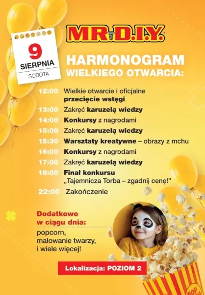 Uroczyste otwarcie sklepu MR.DIY w Blue City – konkursy, darmowe warsztaty i atrakcje dla całej rodziny
