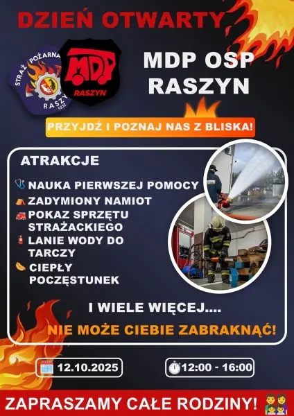 Dzień otwarty - Ochotnicza Straż Pożarna w Raszynie. Młodzieżowa Drużyna Pożarnicza. 