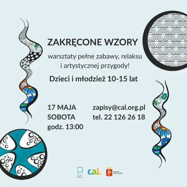 Zakręcone wzory - warsztat dla dzieci i młodzieży 10-15 lat