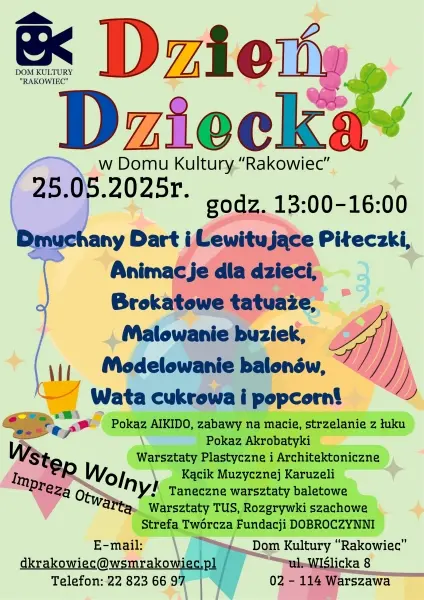 Dzień Dziecka w Domu Kultury Rakowiec