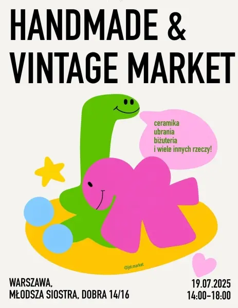 HANDMADE AND VINTAGE: JOT MARKET w Warszawie! Klubojadalnia Młodsza Siostra