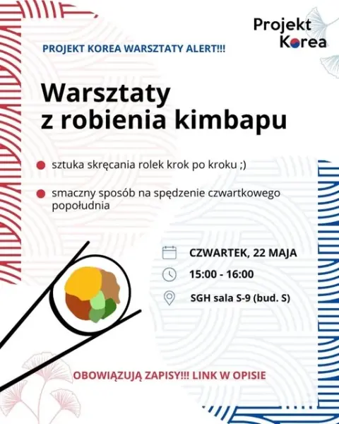 Projekt Korea - Warsztaty Kimbapu