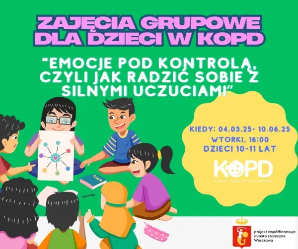 Zajęcia "Emocje pod kontrolą, czyli jak radzić sobie z silnymi uczuciami."