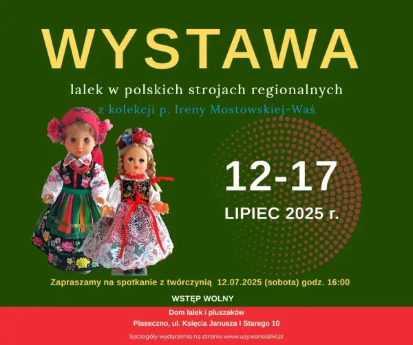 Wystawa lalek w polskich strojach regionalnych