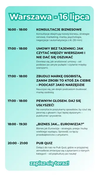 Szkolenia biznesowe na środzie w TS