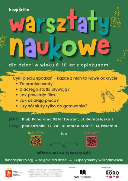 Warsztaty naukowe - Eksperymenty w Śródmieściu [godz. 16:30 i 17:45]