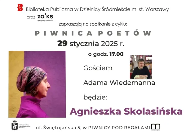 "Piwnica Poetów" Agnieszka Skolasińska vs. Adam Wiedemann