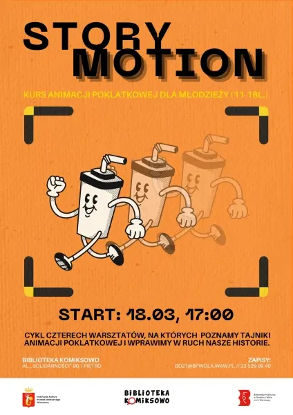 Story Motion: cykl warsztatów animacji poklatkowej w Komiksowie