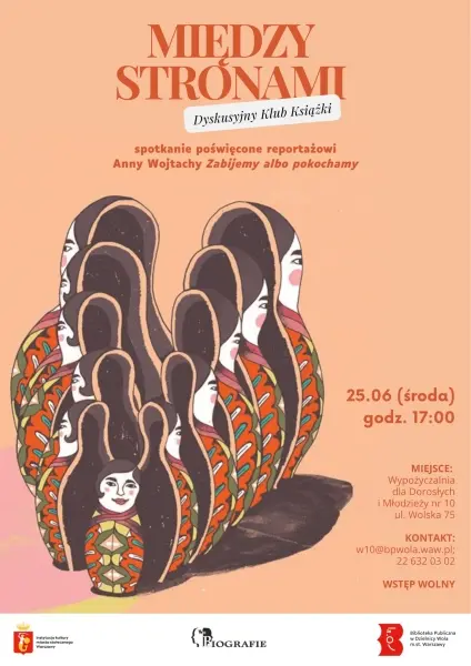Między stronami: Dyskusyjny Klub Książki („Zabijemy albo pokochamy" Anny Wojtachy)
