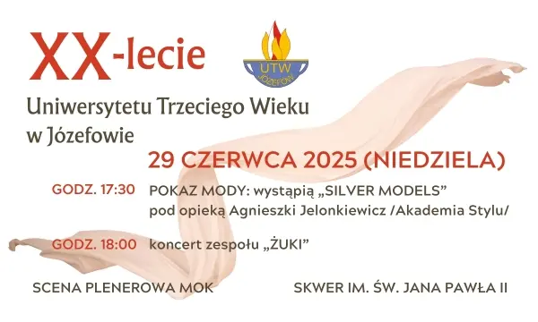 JUBILEUSZ 20-LECIA JÓZEFOWSKIEGO UTW I KONCERT ZESPOŁU ŻUKI