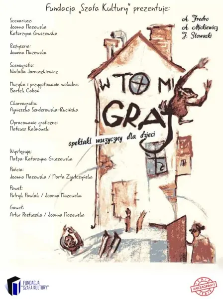 Spektakl dla dzieci „W to mi graj” / Teatr Itakzagramy