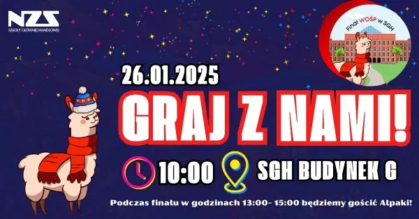 Alpaki na SGH dla WOŚP! 