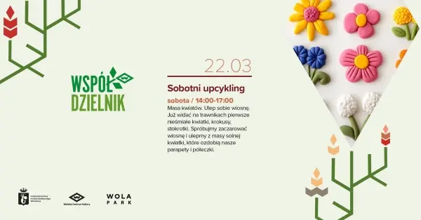  Sobotni Upcykling: Masa kwiatów. Ulep sobie wiosnę
