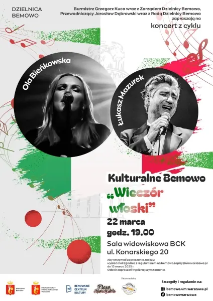 Koncert „Kulturalne Bemowo – Wieczór włoski”