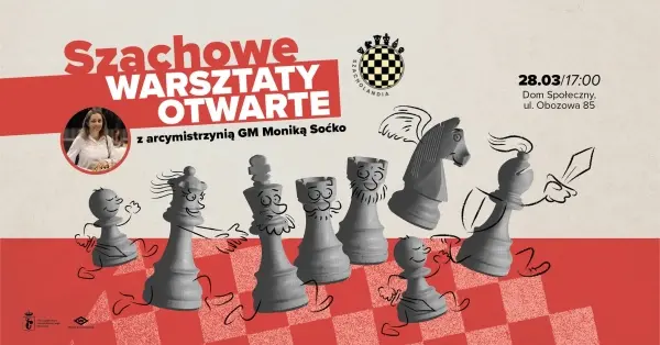 Szachowe warsztaty otwarte z arcymistrzynią GM Moniką Soćko