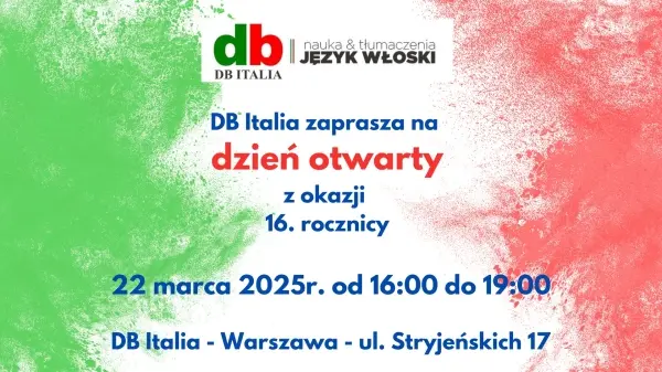 DB Italia świętuje 16. urodziny! - Dzień otwarty