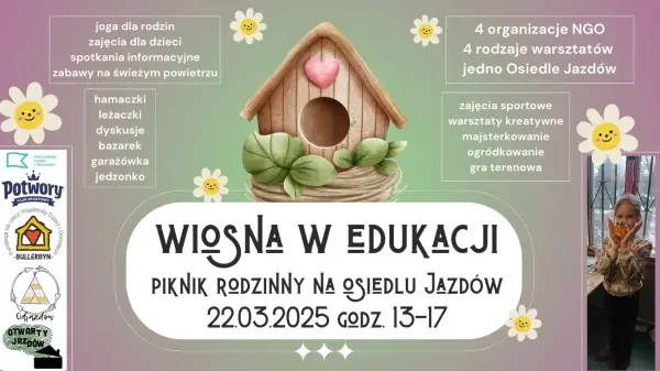 Wiosna w edukacji. Piknik rodzinny na Osiedlu Jazdów