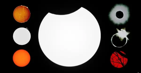 Częściowe zaćmienie Słońca / Mini piknik astronomiczny / VR & Smart Astro Foto