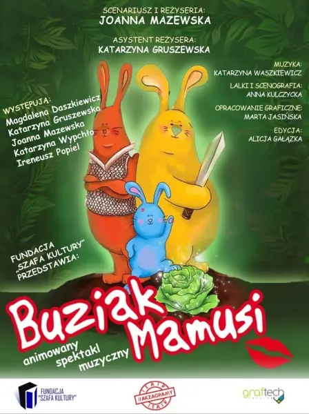 Spektakl dla dzieci "Buziak Mamusi" w wykonaniu Teatru Itakzagramy