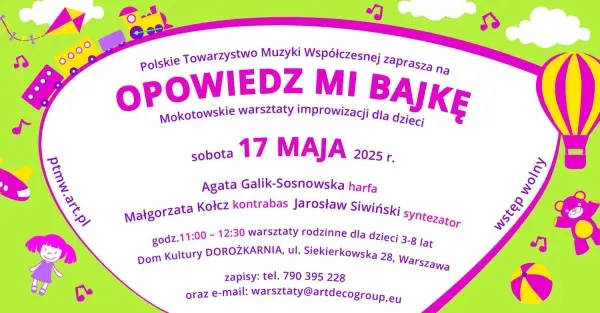 Rodzinne warsztaty muzyczne OPOWIEDZ MI BAJKĘ
