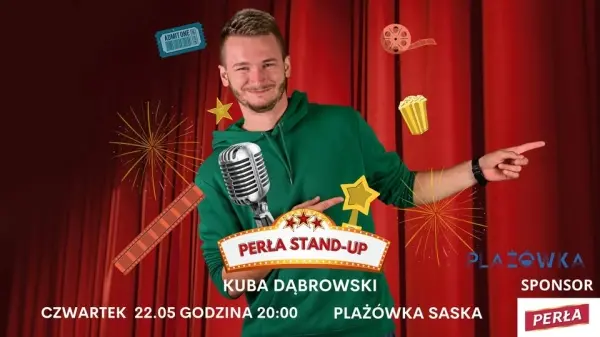 Perła Stand-up na plaży Saska! Kuba Dąbrowski