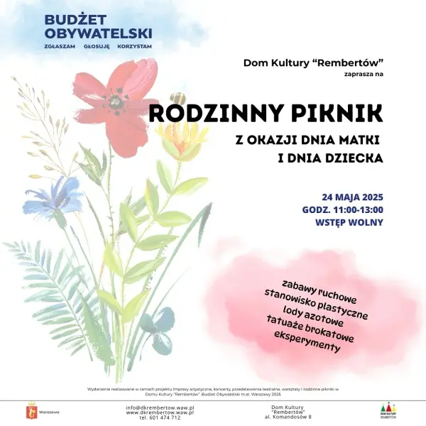 Rodzinny Piknik z okazji Dnia Matki i Dnia Dziecka