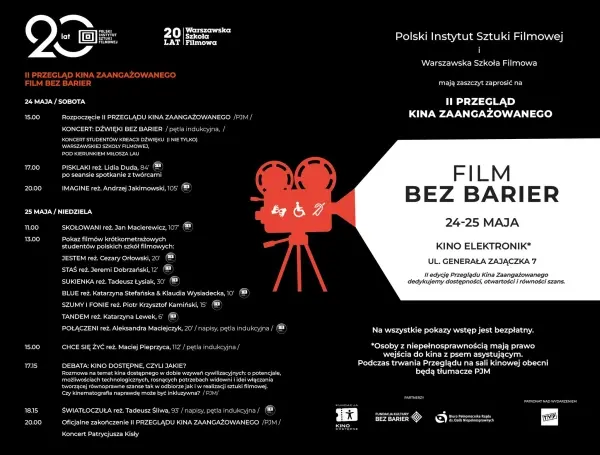 II Przegląd Kina Zaangażowanego - Film Bez Barier