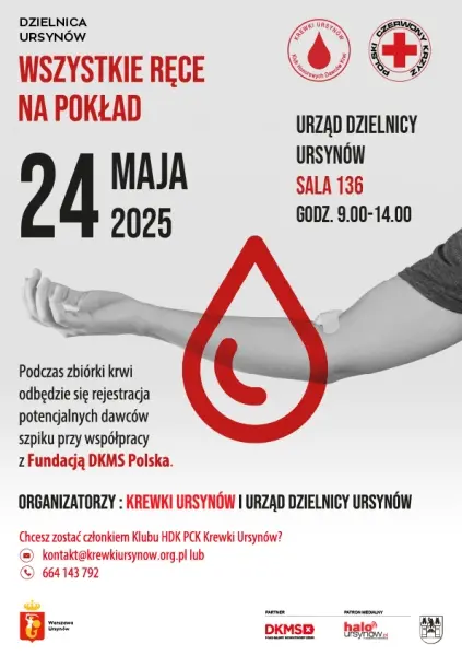 Zbiórka Krwi na Ursynowie