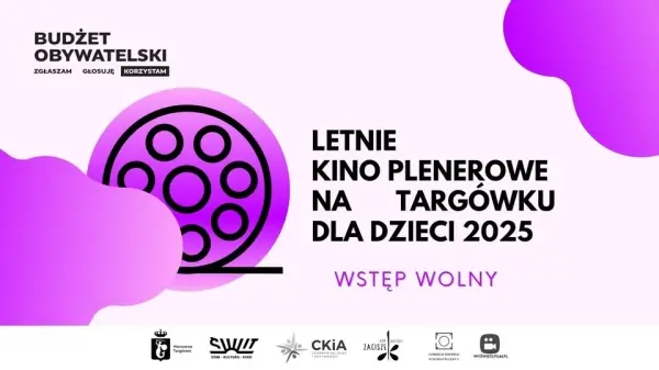 LETNIE KINO PLENEROWE NA TARGÓWKU DLA DZIECI 2025 w Parku Wiecha