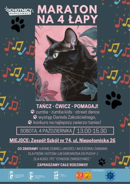 "Maraton na 4 łapy" - taneczny maraton na rzecz zwierząt