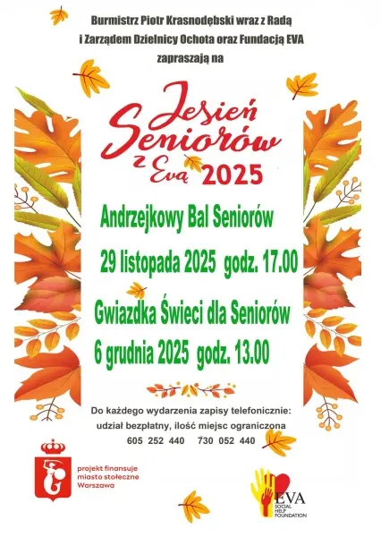 Jesień Seniorów z Evą 2025 | Gwiazdka Świeci dla Seniorów