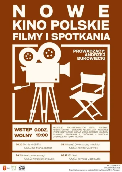 NOWE KINO POLSKIE – FILMY I SPOTKANIA w Domu Sztuki! | "WRÓBELI" gość specjalny - Tomasz Gąssowski