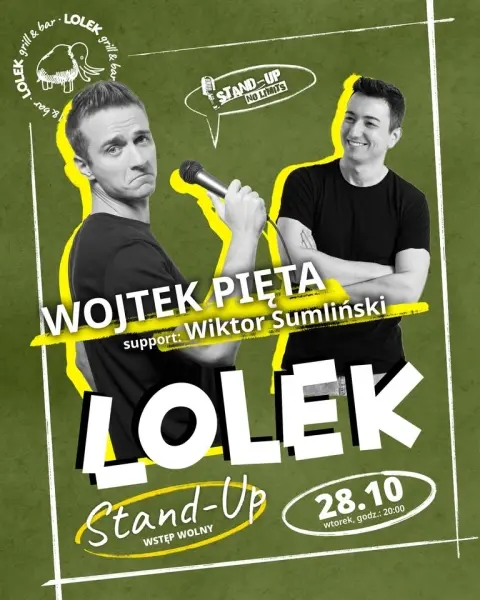 Stand-Up: WOJTEK PIĘTA | Wiktor Sumliński | Michał Łobejko