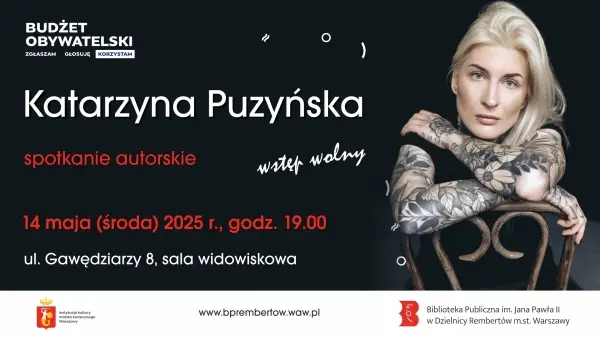 Tydzień Bibliotek: Spotkanie autorskie z Katarzyną Puzyńską