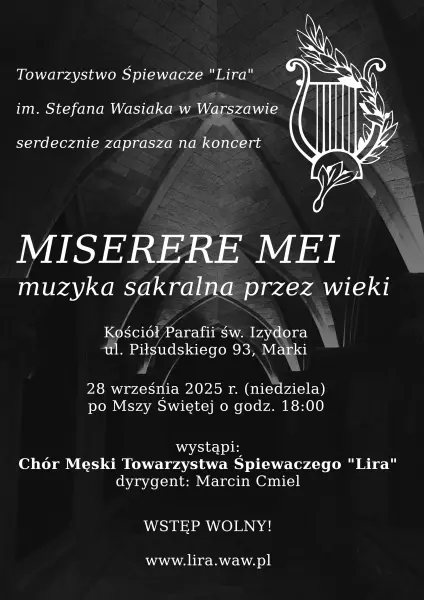 MISERERE MEI - koncert muzyki sakralnej