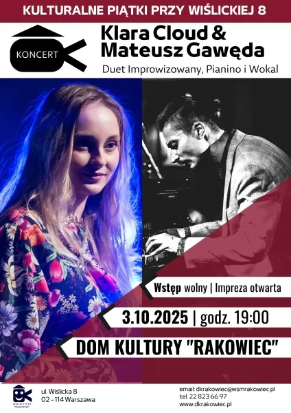 Klara Cloud & Mateusz Gawęda | Kulturalne Piątki przy Wiślickiej 8