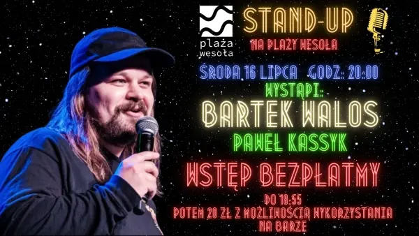 Stand-Up na Plaży Wesoła! Bartek Walos x Paweł Kassyk