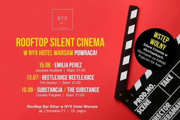 Letnie wieczory filmowe w Rooftop Barze Ether - „Substancja”